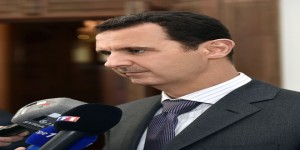 al-Assad- French delegation1