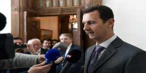 al-Assad- French delegation2