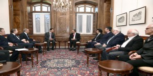 al-Assad- French delegation6