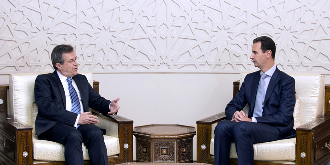 President al-Assad_Greek