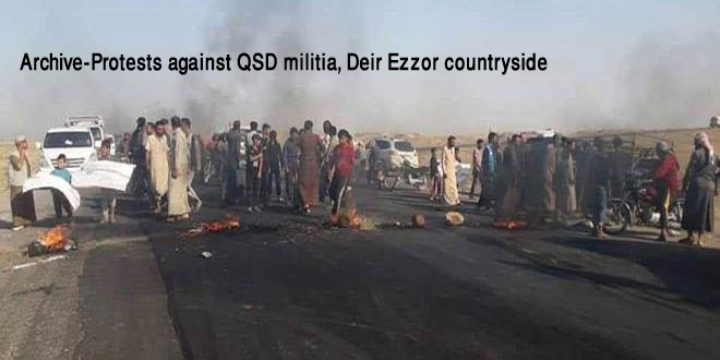 Several QSD militiamen injured in attack by popular factions in Deir Ezzor countryside