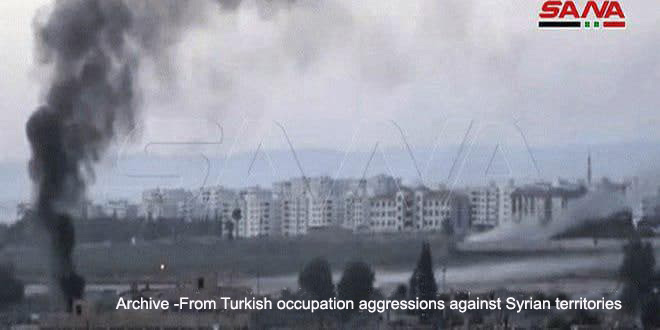 Turkish attack with heavy artillery on al-Dirbasyia, northern Hasaka