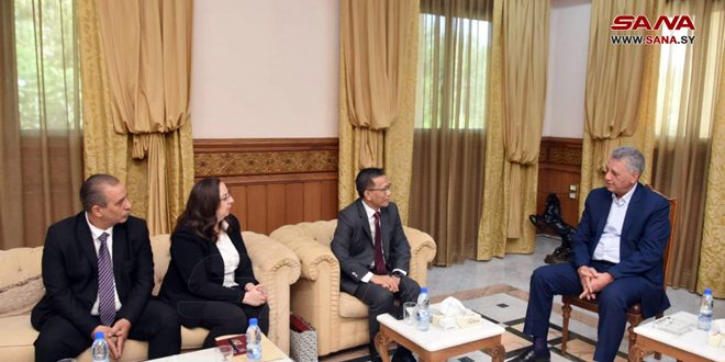 Indonesian Ambassador discusses means of bolstering trade and economic cooperation with Syria
