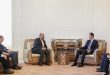 President al-Assad meets Qassemi …Continuous work among Syrian –Iranian institutions for activating bilateral agreements discussed