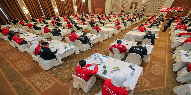 La primera ronda de exámenes finales de la Olimpiada Científica Siria 2022