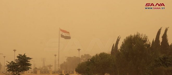 Continúa actividad de la tormenta de arena en la provincia oriental de Deir Ezzor (+Video)