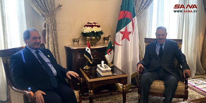 Canciller sirio aborda con el presidente de la Asamblea Nacional de Argelia las relaciones bilaterales
