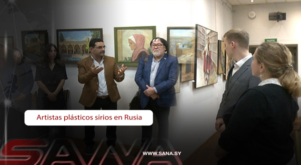 Exposición de artistas plásticos sirios en Moscú