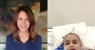 Primera Dama realiza videollamada con tres niños sirios que reciben tratamiento en EAU