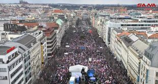Manifestación en República Checa contra el apoyo al régimen de Kiev