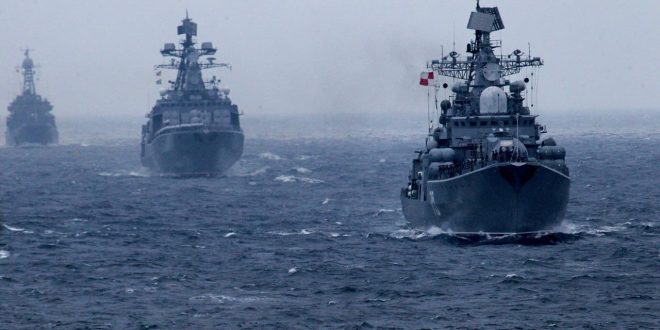 Buques de la Armada rusa realizan maniobras en la región del Pacífico