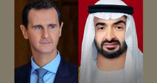 Presidente Al-Assad y el jeque Mohammed bin Zayed intercambian felicitaciones con motivo de Eid al-Adha
