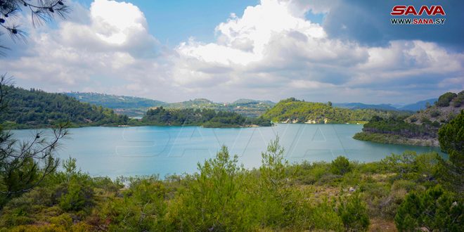 La belleza del lago Tishreen en la provincia costera de Latakia