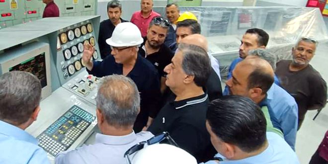 Un paso más hacia la recuperación de Siria, ponen en servicio el 5º grupo generador de la Central Eléctrica de Alepo