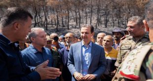 Presidente Al-Assad a los equipos que extinguieron los incendios en Latakia: Son un ejemplo de valentía