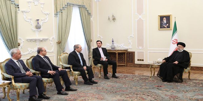 Presidente iraní recibe a Canciller sirio