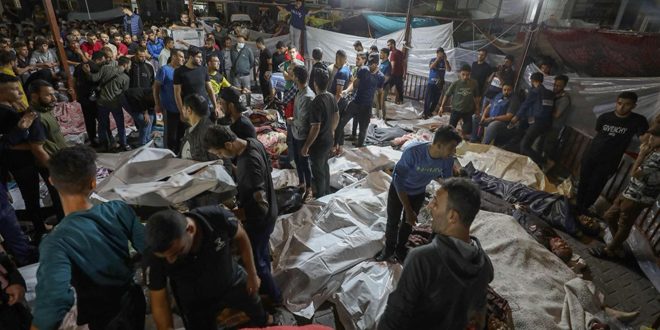 Siria tacha de acto brutal y de barbarie el bombardeo israelí al hospital Al-Mamadani en Gaza
