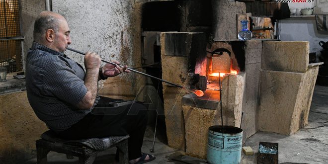 Soplado de vidrio, una auténtica artesanía siria (+ fotos)
