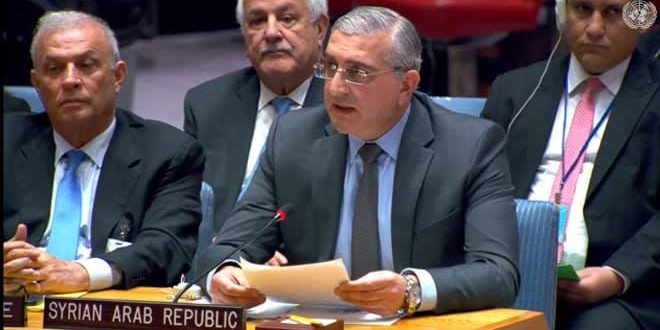 Siria ante la ONU: Rechazamos perjudicar el papel de la UNRWA y los intentos del ocupante israelí de liquidar la causa palestina