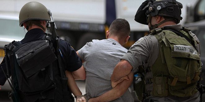 دستگیری یک فلسطینی در بیت لحم