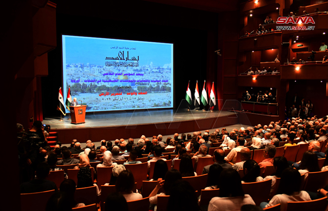 در دمشق؛ آغاز به کار پنجمین کنگره اتحادیه جوامع و جمعیت های فلسطینی در خارج 15-5-2022