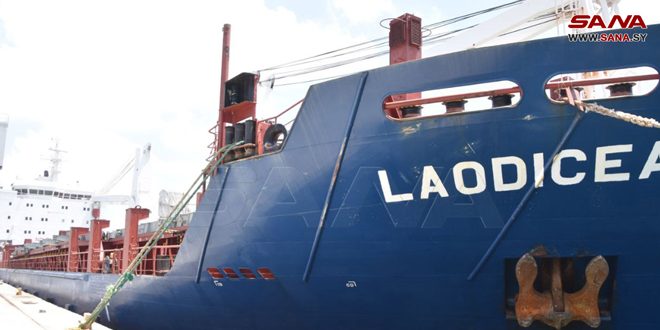 کشتی “لائودیسه” پس از اتهامات واهی در یکی از بندرهای سوریه پهلو گرفت (+ تصاویر)