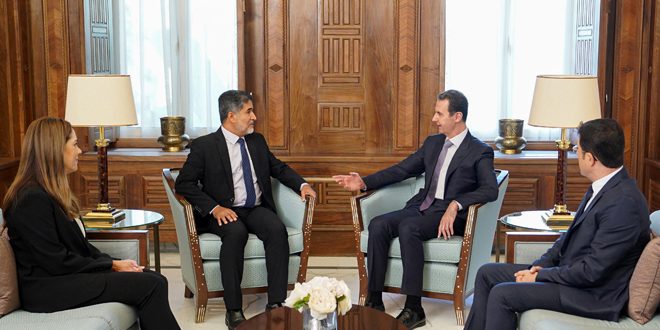 رئیس جمهور اسد در دیدار با المنظری: وحدت منافع بهداشتی منطقه ای نیازمند کار و همکاری بین کشورهای آن برای مبارزه با بیماری هاست 19-9-202