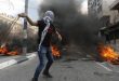 جراحت تعدادی از فلسطینیان بر اثر حمله اشغالگر به مظاهرات در محکومیت قتل عام جنین