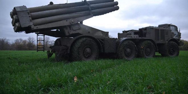 انهدام توپ خودکششی نیروهای اوکراین توسط ارتش روسیه