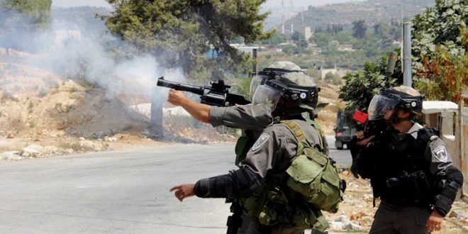 زخمی شدن تعدادی از فلسطینیان بر اثر حمله نیروهای اشغالگر در رام الله