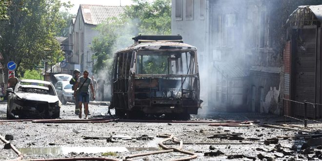 دونتسک: نیروهای اوکراینی در طول روز گذشته 40 بار قلمرو جمهوری را بمباران کردند