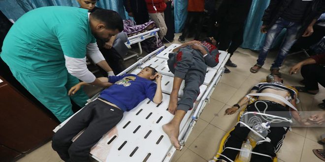 شهدا و مجروحان در نتیجه تجاوز مستمر اسرائیل به نوار غزه 