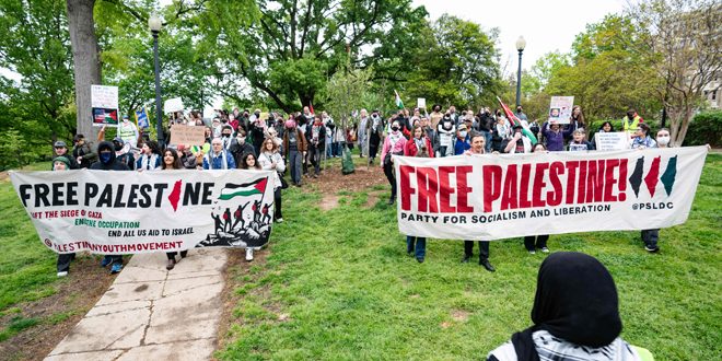تداوم اعتراض‌ها به تجاوز اسرائیل به غزه در دانشگاه‌های آمریکا