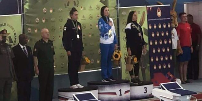 La nageuse Inana Souleimane remporte la 9e médaille pour la Syrie aux Jeux militaires