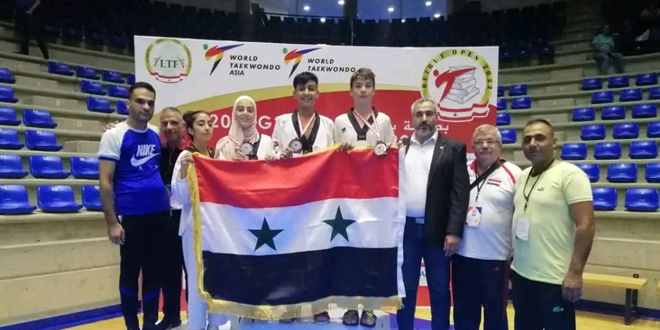 Trois médailles d’argent pour la Syrie au tournoi international ouvert de Taekwondo à Beyrouth