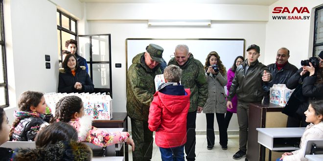 Distribution d’aide apportée par la Fédération de Russie à Irbin