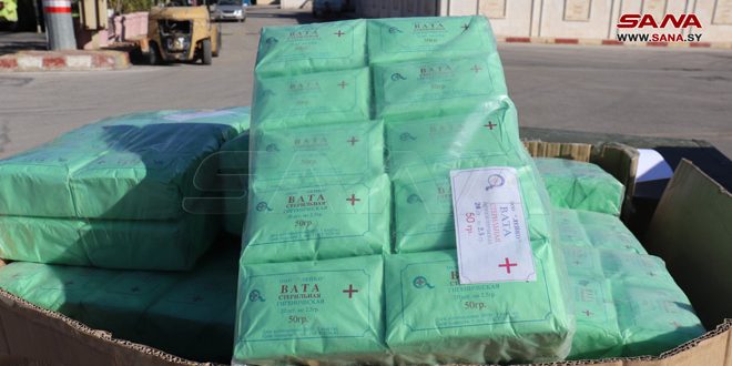 De nouvelles aides humanitaires octroyées par l’Arménie arrivent à l’aéroport international d’Alep