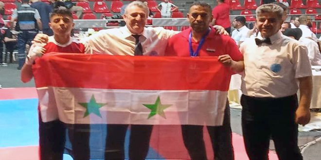 Une médaille d’or et deux d’argent pour la Syrie au Championnat international des clubs de kickboxing en Jordanie