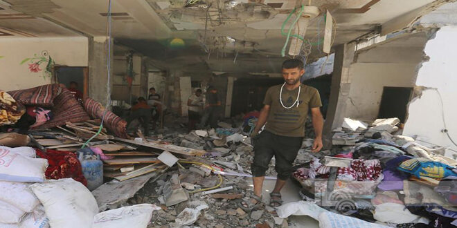 Douze martyrs et des dizaines de blessés du fait de l’agression de l’occupation contre la bande de Gaza