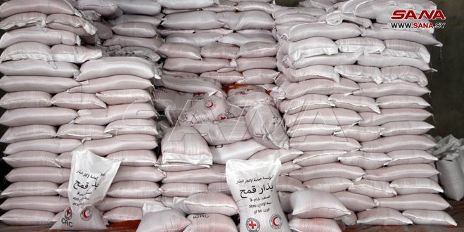 לספק הבנקים החקלאיים בחמאת  קיבלו יותר משבעת אלפים טונות של זרעי חיטה