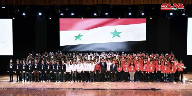Чествование победителей Сирийской научной олимпиады 2022 года