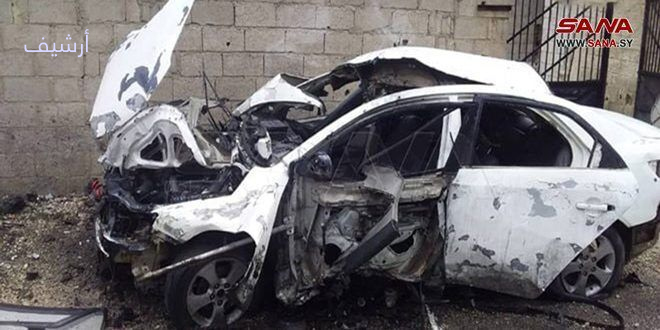 В Дараа из-за взрыва заложенной террористами в частный автомобиль бомбы погиб мирный житель и 2 пострадали