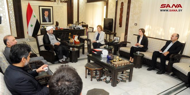Министр культуры САР обсудила вопросы сотрудничества с главой Ассоциации культуры Ирана