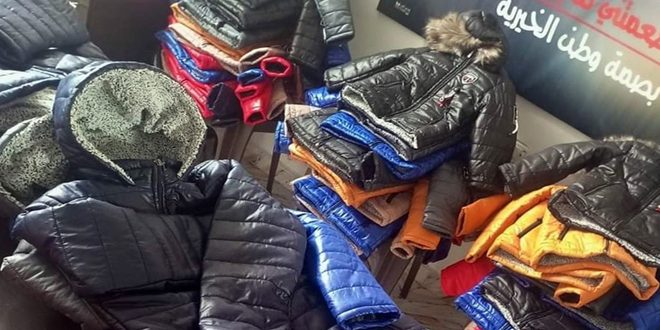 В рамках инициативы «Любовь и тепло» в Сувейде раздали зимнюю одежду 120 детям
