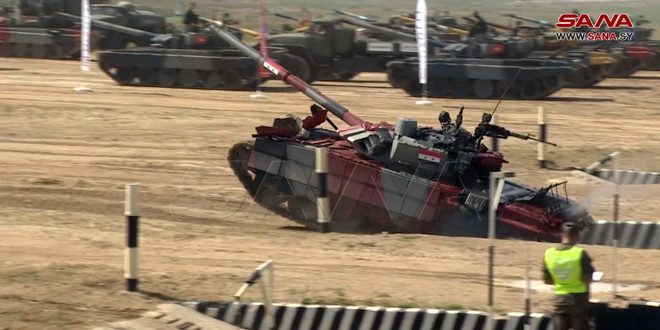 Suriye Ordu Ekibi, Rusya’daki Uluslararası Askeri Oyunlarda Tank Biatlonunda 2. Oldu