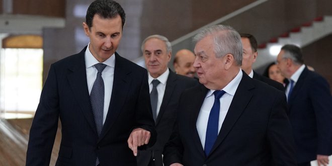 Cumhurbaşkan Esad, Lavrentiev’i Kabul Etti, Suriye-Rusya Stratejik İlişkilerinin Seyri Ve Gelişim Mekanizmaları Ele Alındı