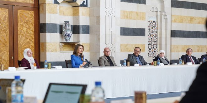 First Lady Esma Esad, Suriye’deki İnsani Yardım Dernekleri Ve Sivil Toplum Kuruluşlarının Temsilcilerinden Oluşan Bir Grupla Görüştü