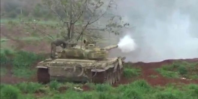الجيش العربي السوري يعيد الأمن والاستقرار إلى بلدة بطيش بريف حماة الشمالي ويحقق تقدماً جديداً في دير الزور- فيديو – S A N A