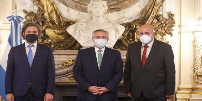 الرئيس الأرجنتيني يتقبل أوراق اعتماد سامي سلامة سفيراً لسورية