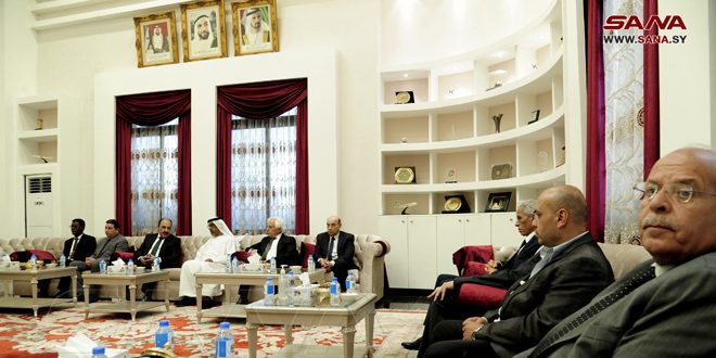 استمرار توافد المعزين بوفاة الشيخ خليفة بن زايد في سفارة الإمارات بدمشق